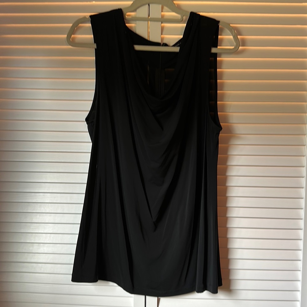 Black sleeveless banana republic blouse